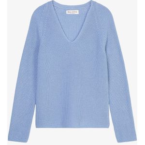 Marc O'Polo Ribgebreide pullover met V-hals