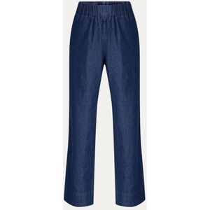 Neo Noir Yana high waist loose fit pantalon van chambray met steekzakken