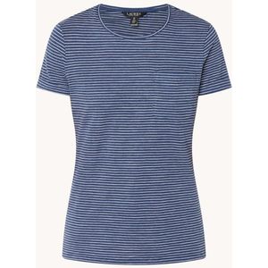 Ralph Lauren T-shirt met streepprint en borstzak