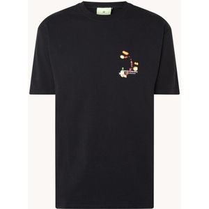 New Amsterdam Surf Association T-shirt met logo- en backprint