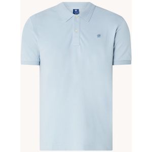 G-Star RAW Dunda slim fit polo van biologisch katoen met logoborduring