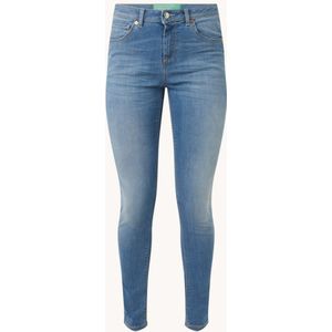 Benetton Mid waist skinny jeans met stretch