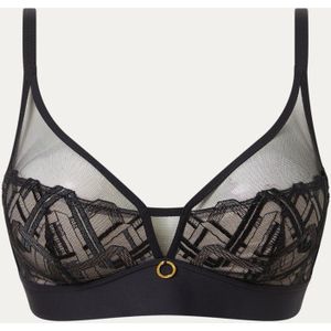 Chantelle Graphic Support bralette van mesh met borduring