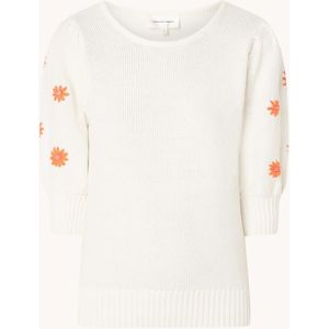 Fabienne Chapot Rice grofgebreide pullover met borduring