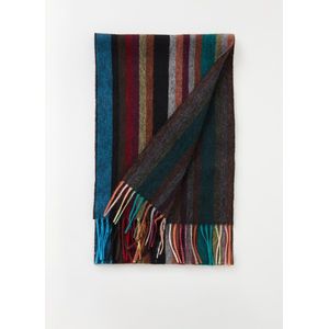 Paul Smith Sjaal in kasjmierblend met streepprint 170 x 25 cm
