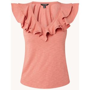 Ralph Lauren Mouwloze top met volant