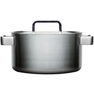 Iittala Tools Kookpan met Deksel 22 cm - Hoogwaardig roestvrij staal, gelijkmatig koken en handige maataanduidingen
