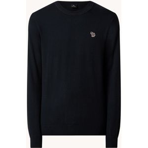 PS Paul Smith Fijngebreide pullover in wolblend