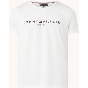Tommy Hilfiger T-shirt van biologisch katoen met logoborduring