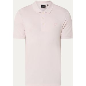 Lyle & Scott Tonal regular fit polo van piqué katoen met logoborduring