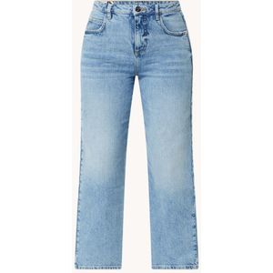 OPUS Lani Glazed high waist cropped straight leg jeans