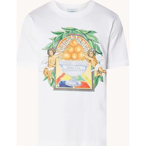 Casablanca T-shirt van biologisch katoen met logoprint