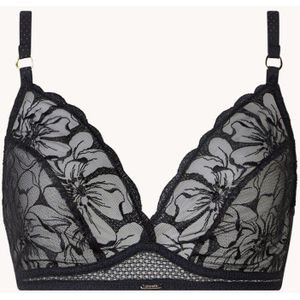 Chantelle Fleurs bralette van mesh met borduring