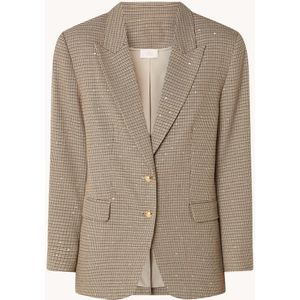 Aaiko Amanda blazer met pied-de-poule dessin en pailletten