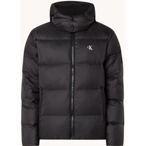 Calvin Klein Down puffer jack met donsvullling en afneembare capuchon