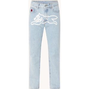 ICECREAM Running Dog straight leg jeans met logoprint