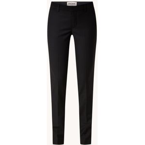 Zadig&Voltaire Prune high waist tapered fit pantalon in wolblend met zijsplitten