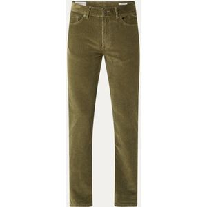 Gant Straight fit broek van corduroy met steekzakken