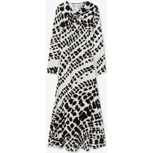 Reiss Vanita maxi jurk met print en V-hals