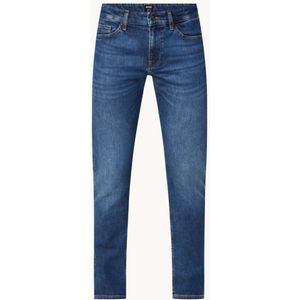 HUGO BOSS Delaware3 slim fit jeans met donkere wassing