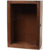 vtwonen Houten Wandkast - Muur Decoratie - Bruin - 33x23x11cm