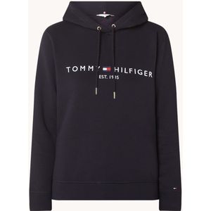 Tommy Hilfiger Hoodie van fleece met logoborduring