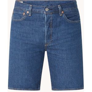 Levi's 501 slim fit korte broek van denim met steekzakken