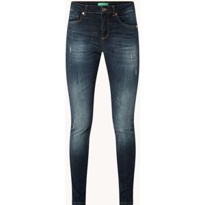 Benetton Mid waist skinny jeans met stretch