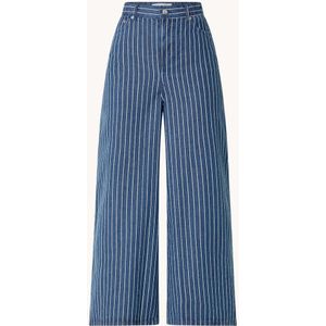 The Frankie Shop Sasha high waist wide leg jeans met streepprint