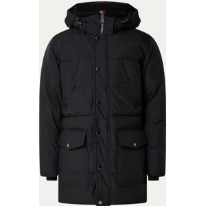 Tommy Hilfiger Rockie gewatteerde parka met afneembare capuchon en steekzakken