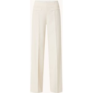 Sandro High waist wide fit pantalon met persplooi