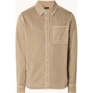 Denham Branson regular fit overshirt met borstzak