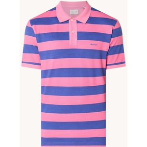 Gant Regular fit polo met streepprint en logo