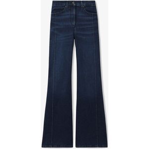 Reiss Heather high waist wide leg jeans met stretch