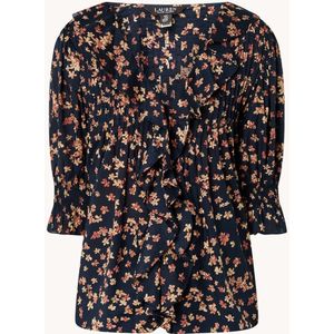 Ralph Lauren Blouse met bloemenprint en pofmouw