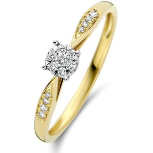 Diamond Point Gouden ring 0.15 ct diamant Enchanted
