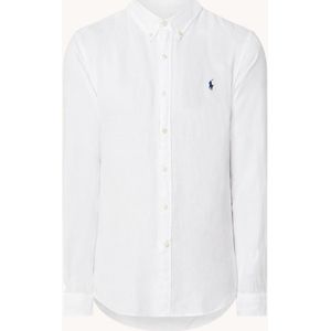 Ralph Lauren Slim fit overhemd van linnen met logo