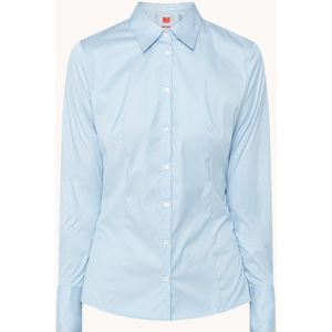 HUGO BOSS The Fitted Shirt blouse met stretch