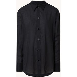 TOTEME Semi-transparante blouse in lyocellblend