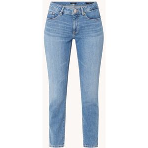 OPUS Elma mid waist skinny cropped jeans met lichte wassing