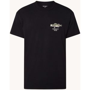 Carhartt WIP Fish T-shirt van biologisch katoen met logo- en backprint