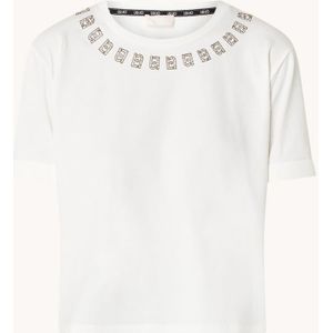 Liu Jo T-shirt met logoprint en strass