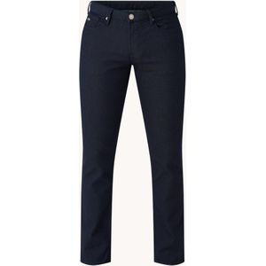 Emporio Armani Slim fit jeans met microdessin en stretch