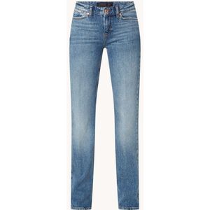 DRYKORN Mid waist straight leg jeans met medium wassing