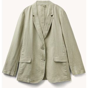 Benetton Blazer van linnen met klepzakken