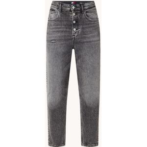 Tommy Hilfiger High waist tapered fit cropped jeans met gekleurde wassing