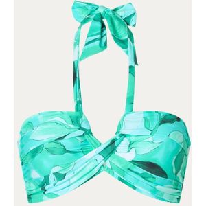 Seafolly Secret Garden voorgevormde halter bikinitop met bloemenprint