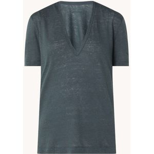 Zadig&Voltaire Wassa T-shirt van linnen met V-hals