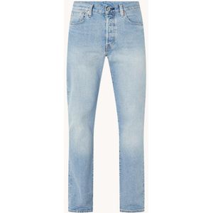 Levi's 501 straight leg jeans met lichte wassing