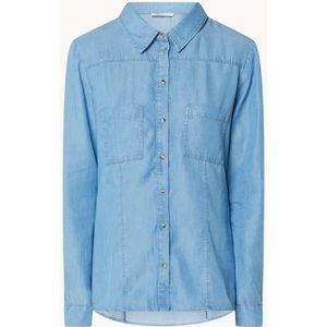 Pennyblack Blouse van chambray met borstzakken